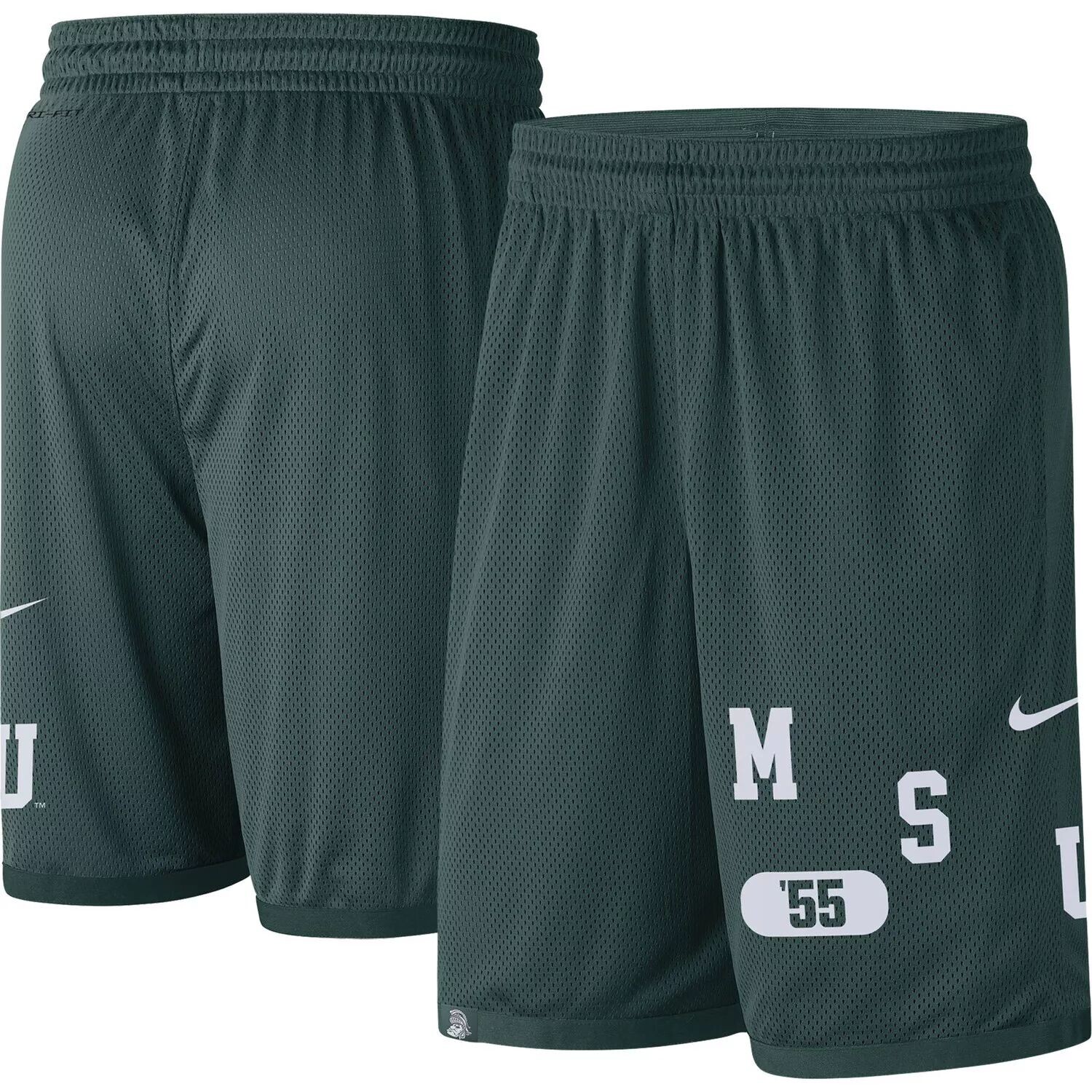 

Мужские зеленые шорты с надписью Michigan State Spartans Performance Nike