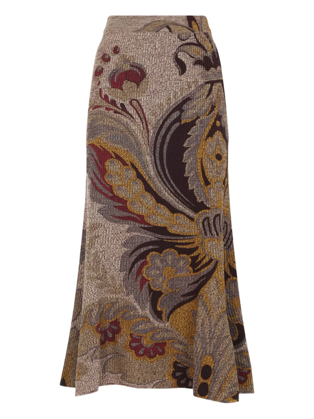 

Юбка из трикотажной ткани с узором пейсли ETRO, нейтральный