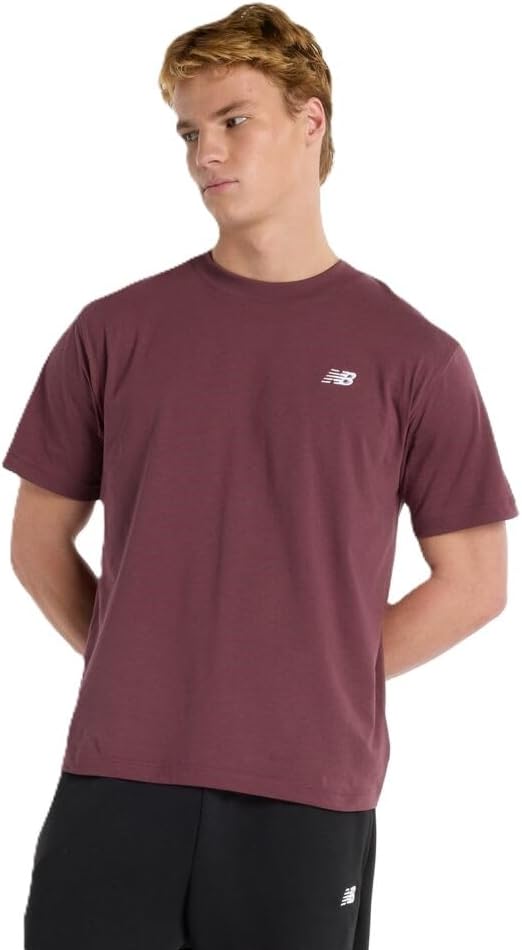 

Мужская спортивная футболка New Balance, хлопковая, Faded Plum, Фиолетовый, Мужская спортивная футболка New Balance, хлопковая, Faded Plum