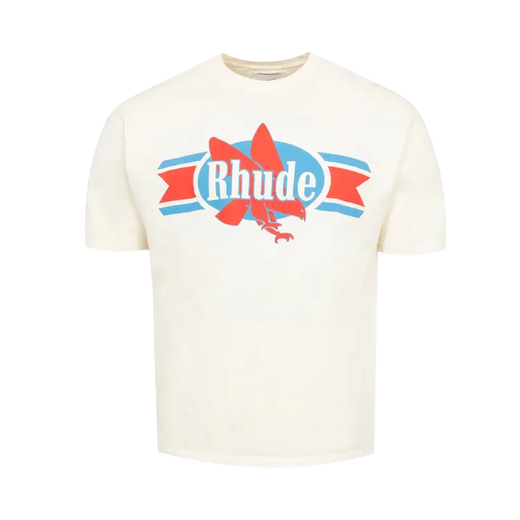 

Футболка Rhude Chevron Eagle 'Vintage White', белый