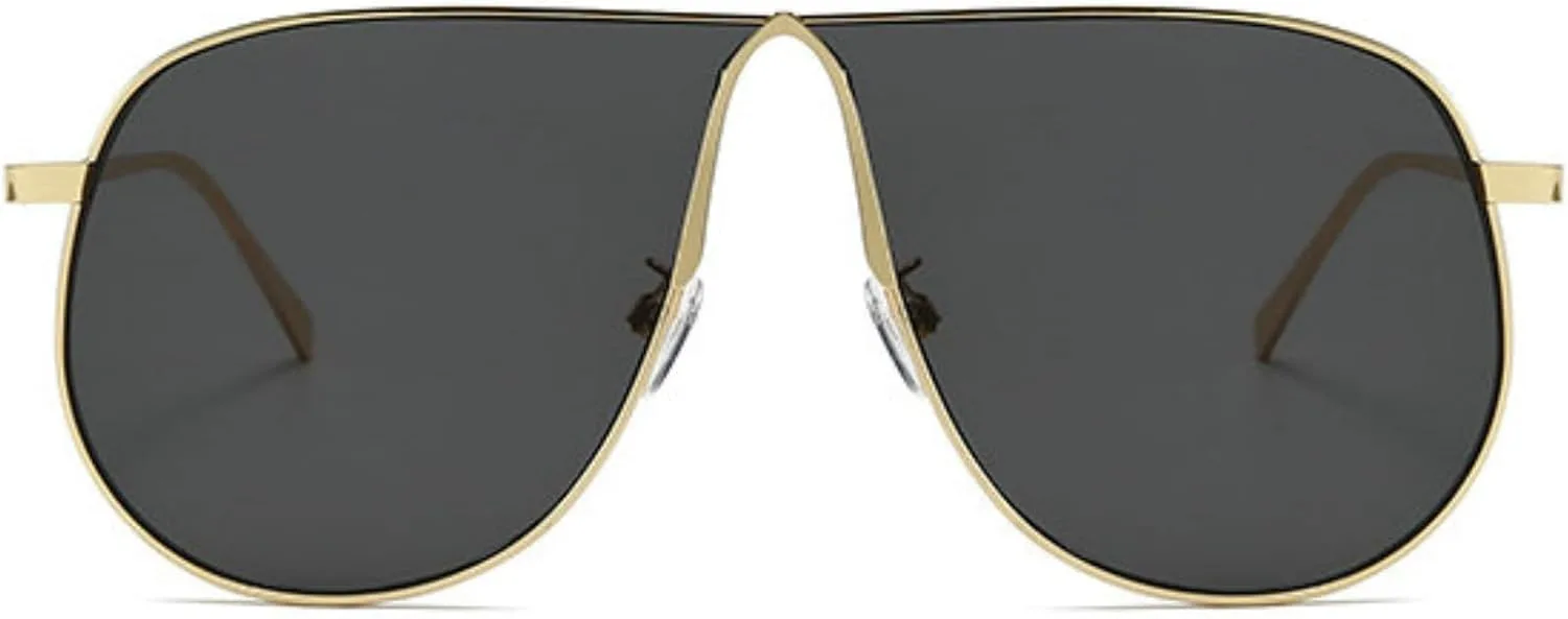 

Солнцезащитные очки COTIA 2026 квадратной формы для женщин и мужчин, модные винтажные очки-пилот, стильные, модные, с защитой от УФ-излучения UV400, Gold Grey