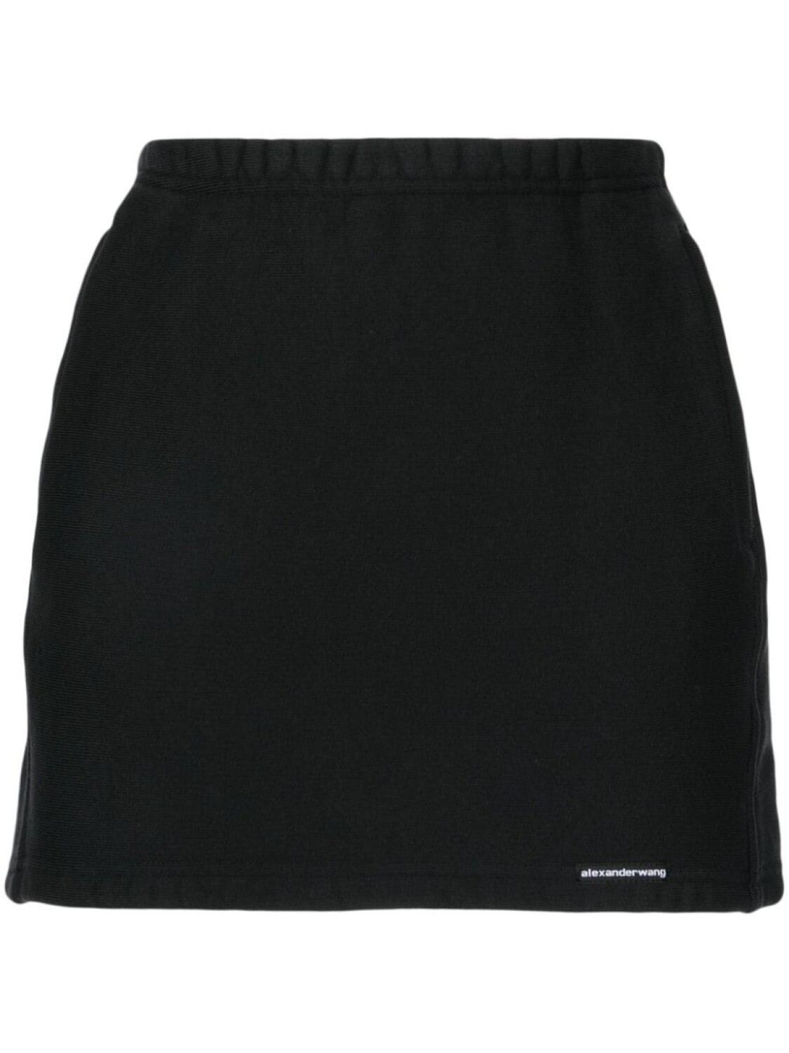 

Alexander Wang юбка мини с логотипом, черный