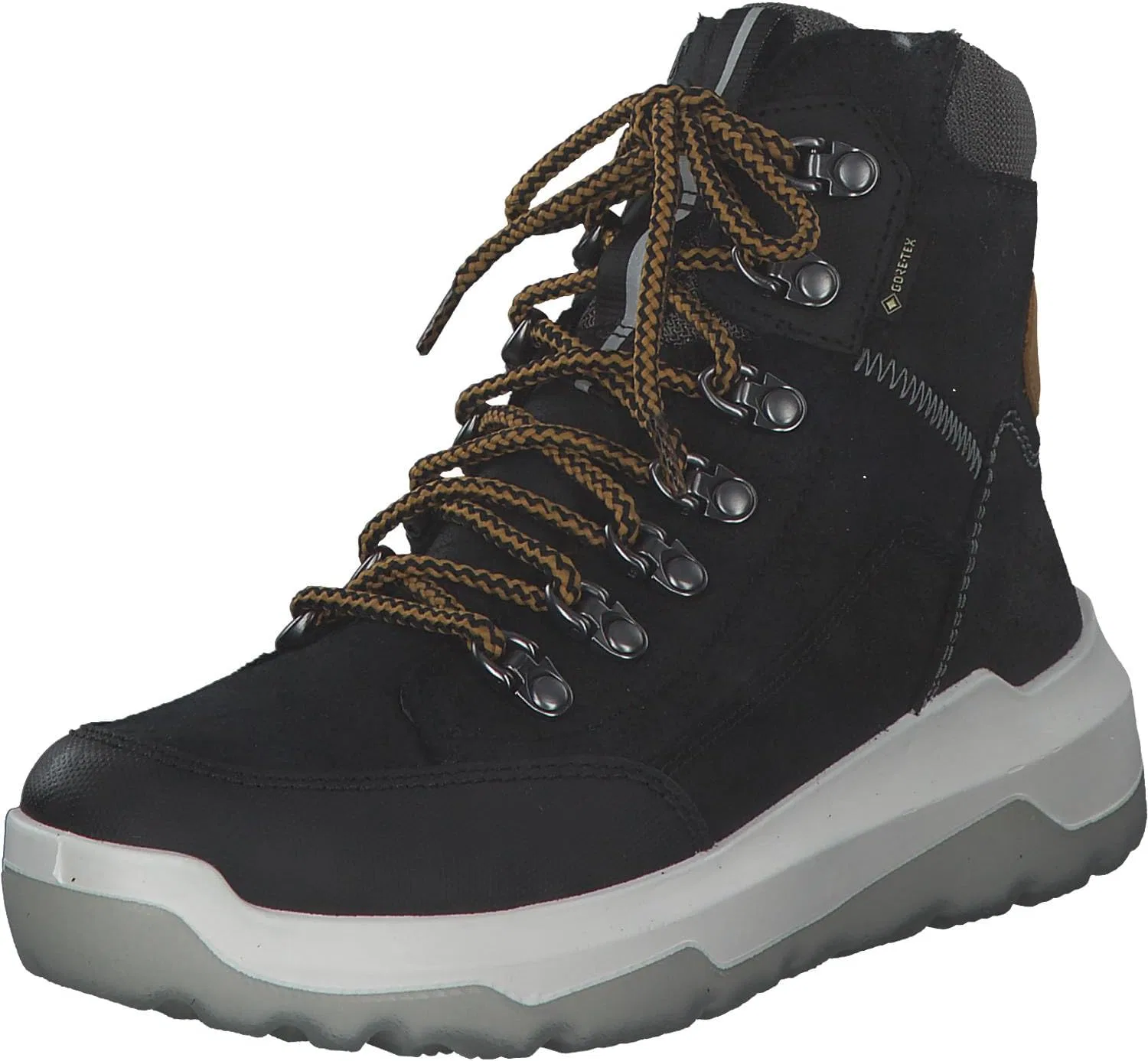 Детские зимние ботинки Superfit с утепленной подкладкой и мембраной Gore-Tex, Black / Yellow 0000