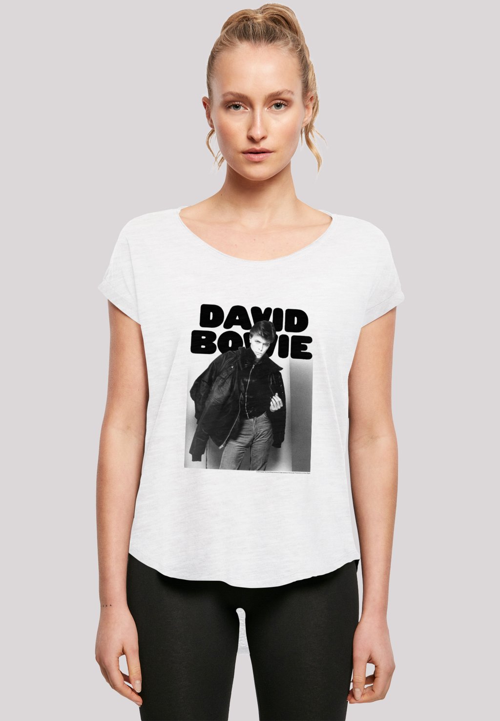 

Футболка с принтом DAVID BOWIE PHOTOGRAPH F4NT4STIC, белый