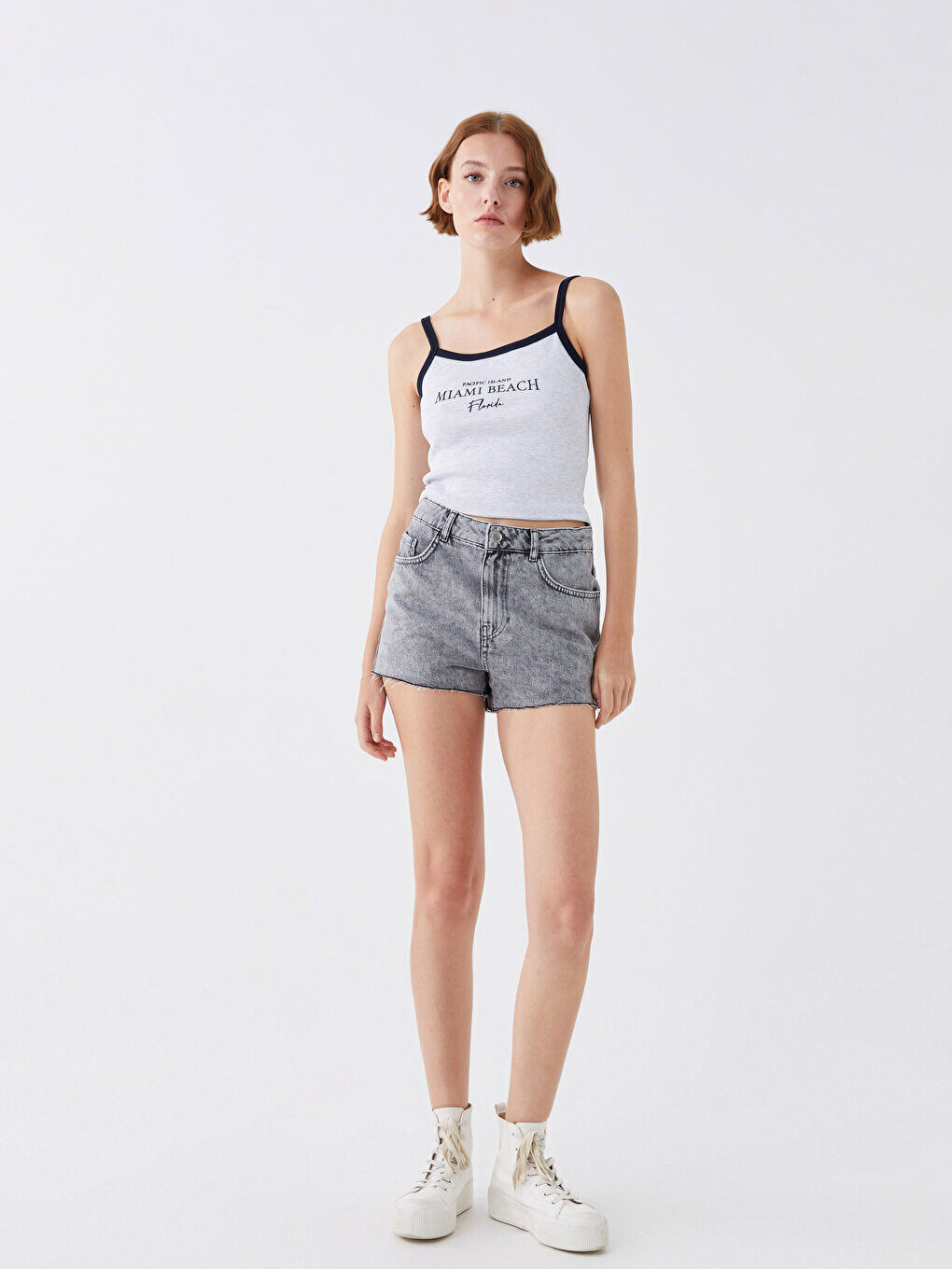 

Женские прямые джинсовые шорты мамы LCW Jeans