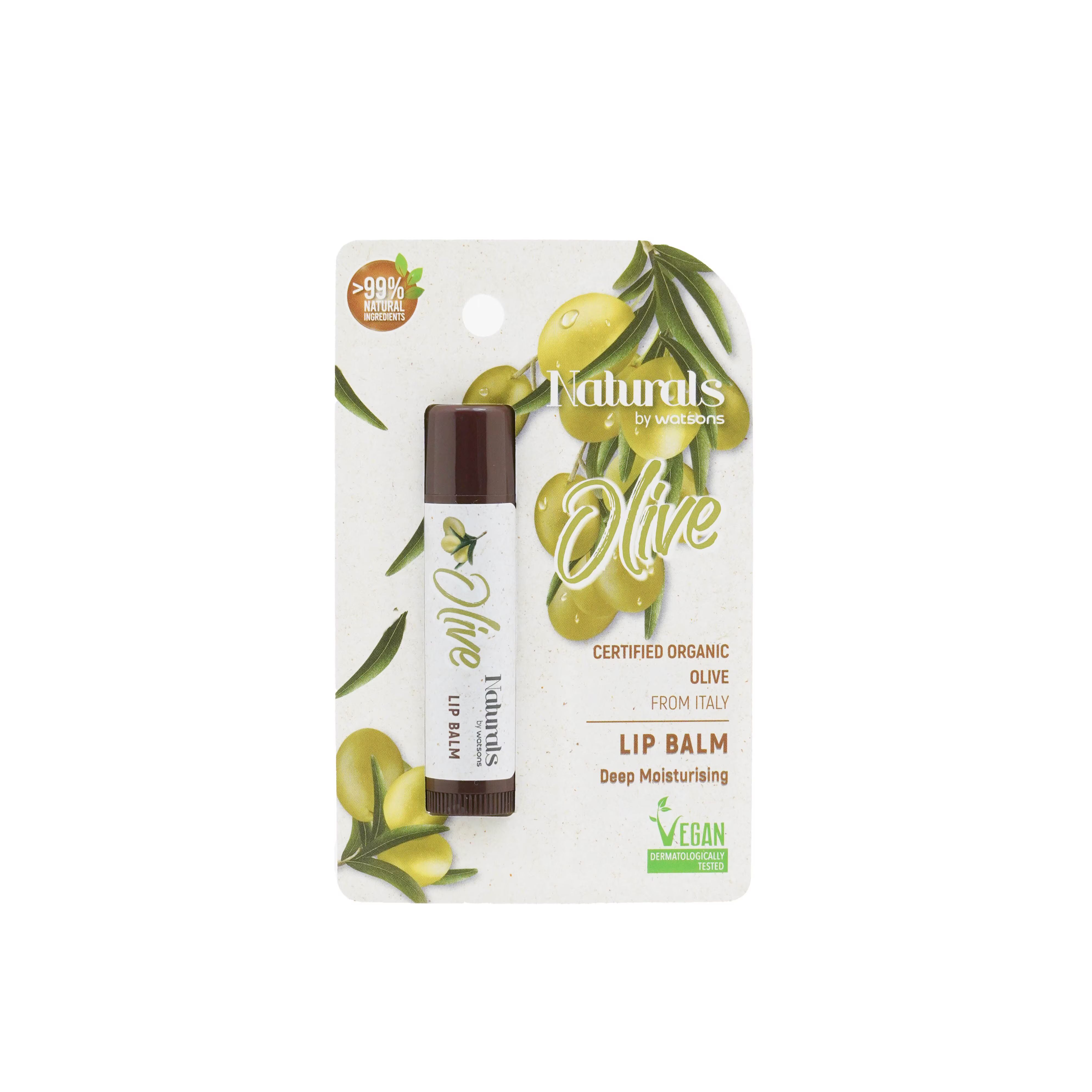 

Naturals by Watsons Оливковый бальзам для губ 4,5г, White