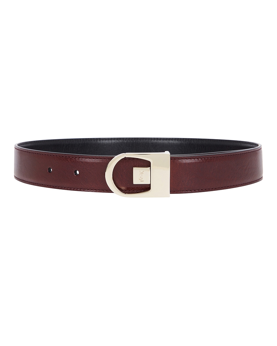 

Ремень Reversible Belt Saint Laurent, Black & Red Tan