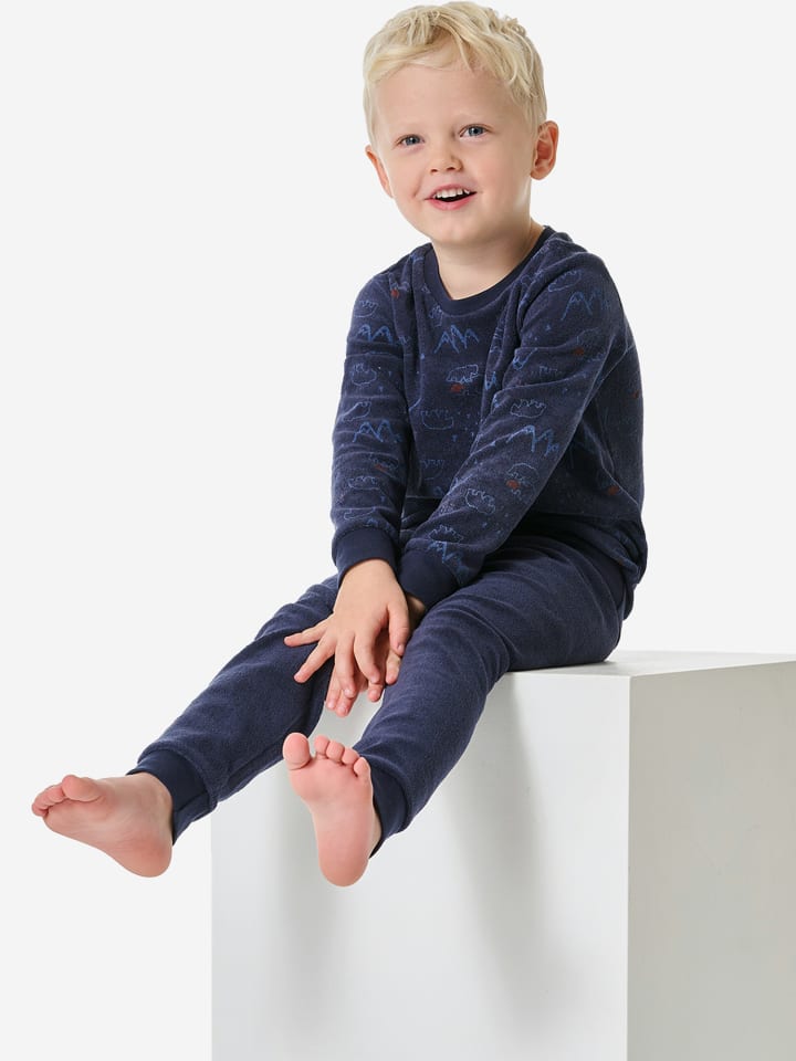 Schiesser Пижама Boys World темно-синего цвета — фото 4