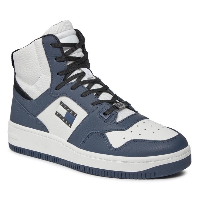

Кроссовки Tommy Jeans TjmRetro Basket, темно-синий, Синий;серый, Кроссовки Tommy Jeans TjmRetro Basket, темно-синий