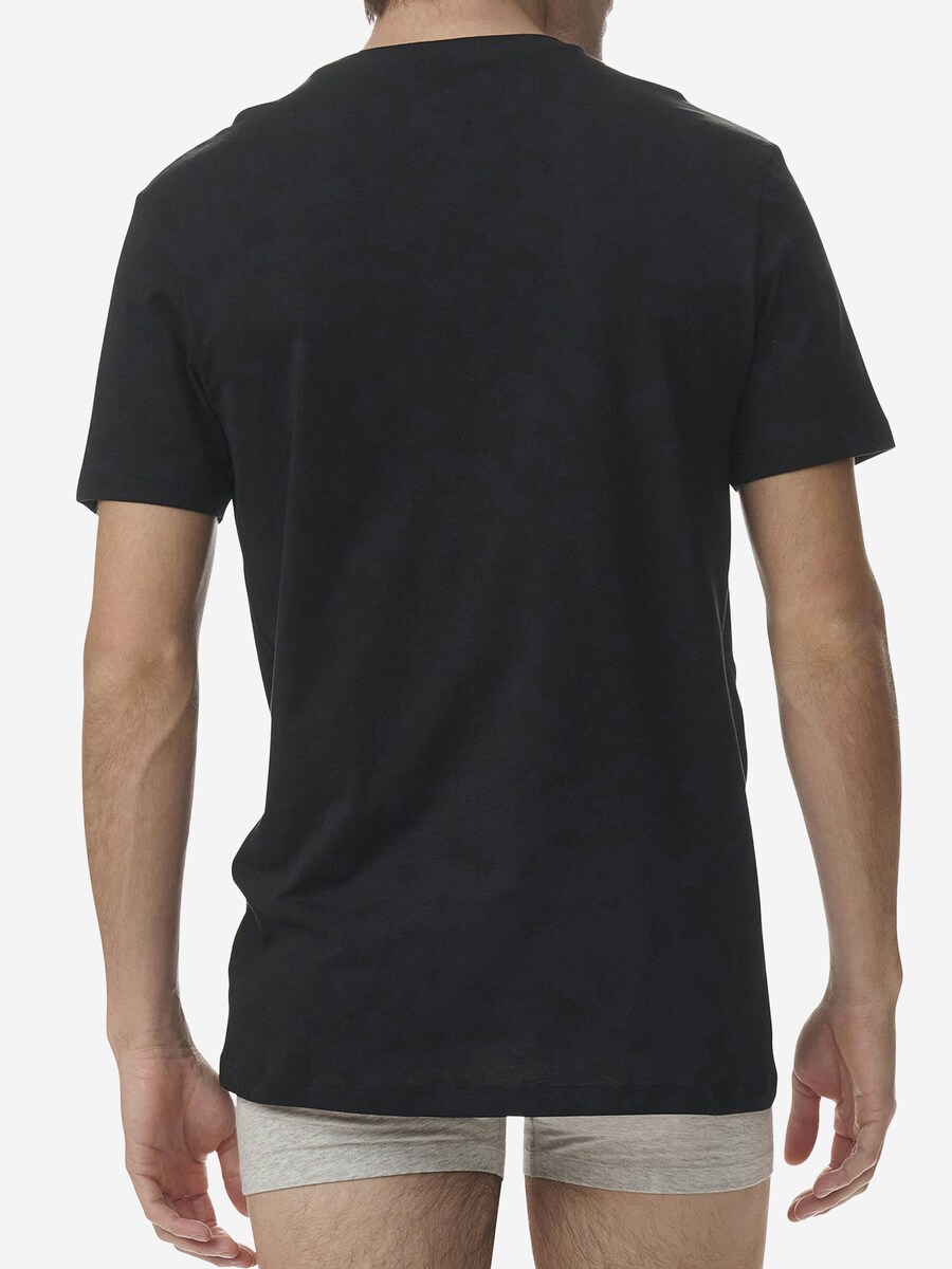 Рубашка ADIDAS SPORTSWEAR Active Core Cotton, черный/белый — фото 3