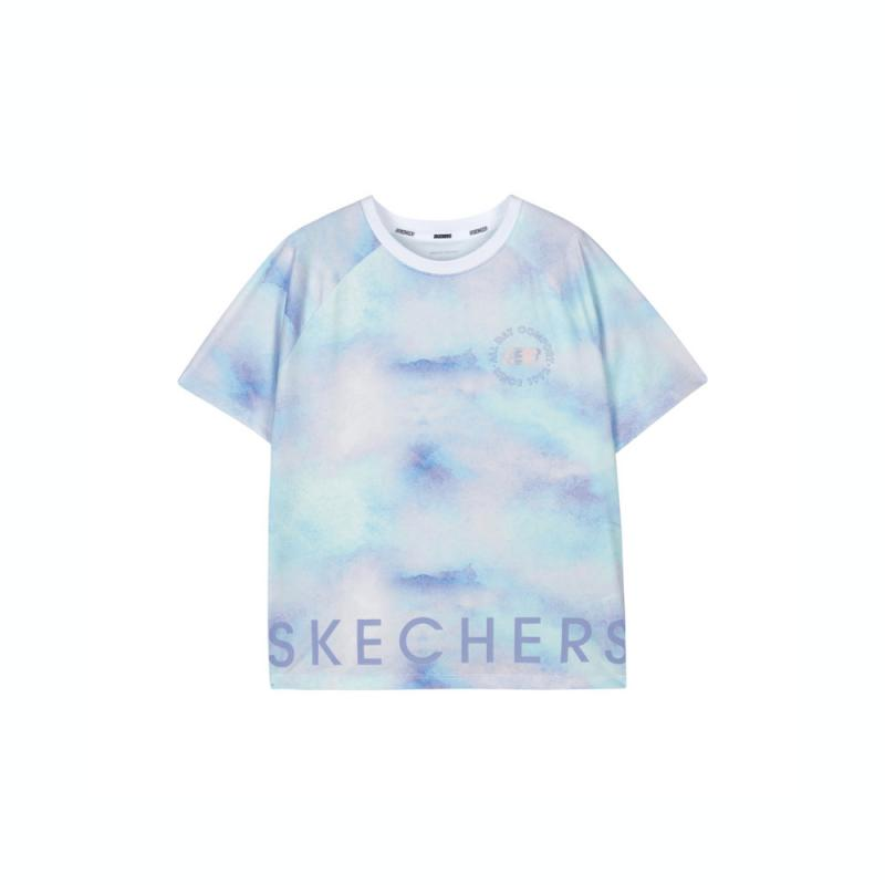 

Skechers Футболка сине-фиолетовая с градиентом для детей