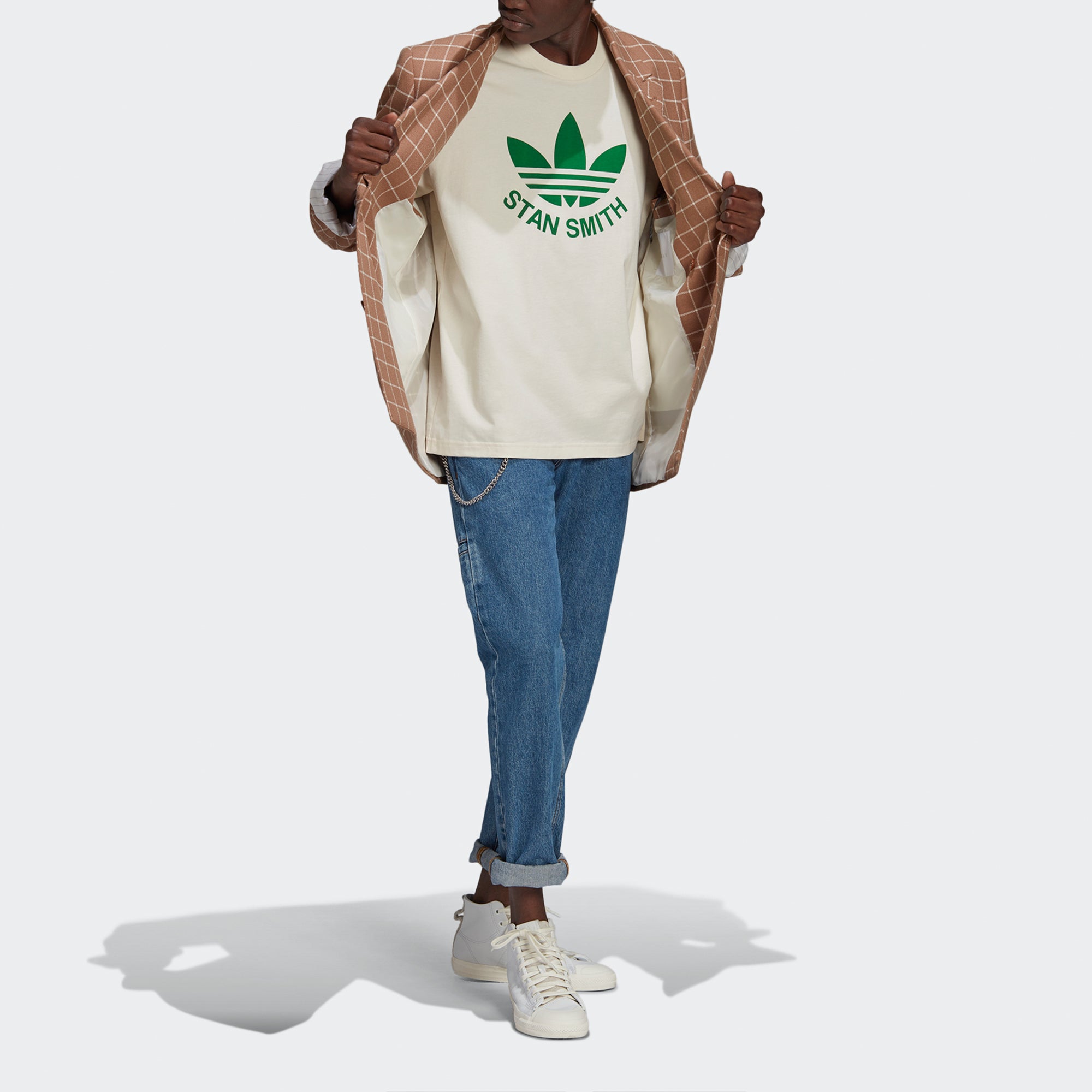 Футболка adidas originals Trfoil Stan Tee Logo Printing Sports Short Sleeve GQ8874 — фото 2