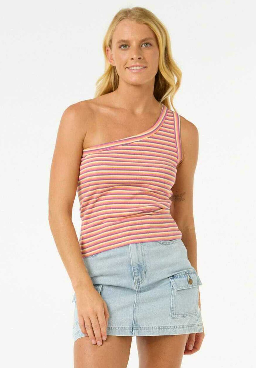 

Топ ASYMMETRICAL Rip Curl, розовый