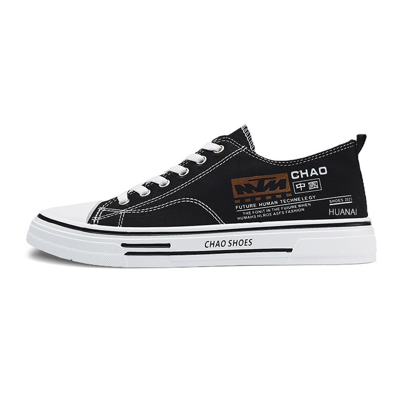 

Кеды Abrasion Resistant Slip Resistant Low Top Canvas Shoes Men's HUANAI, черный