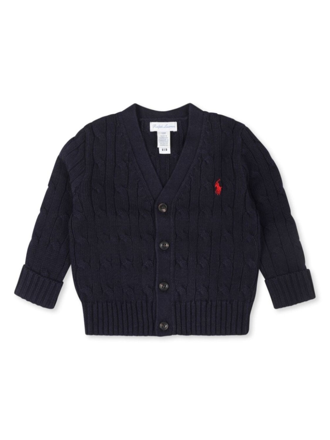 

Ralph Lauren Kids кардиган с косами, синий