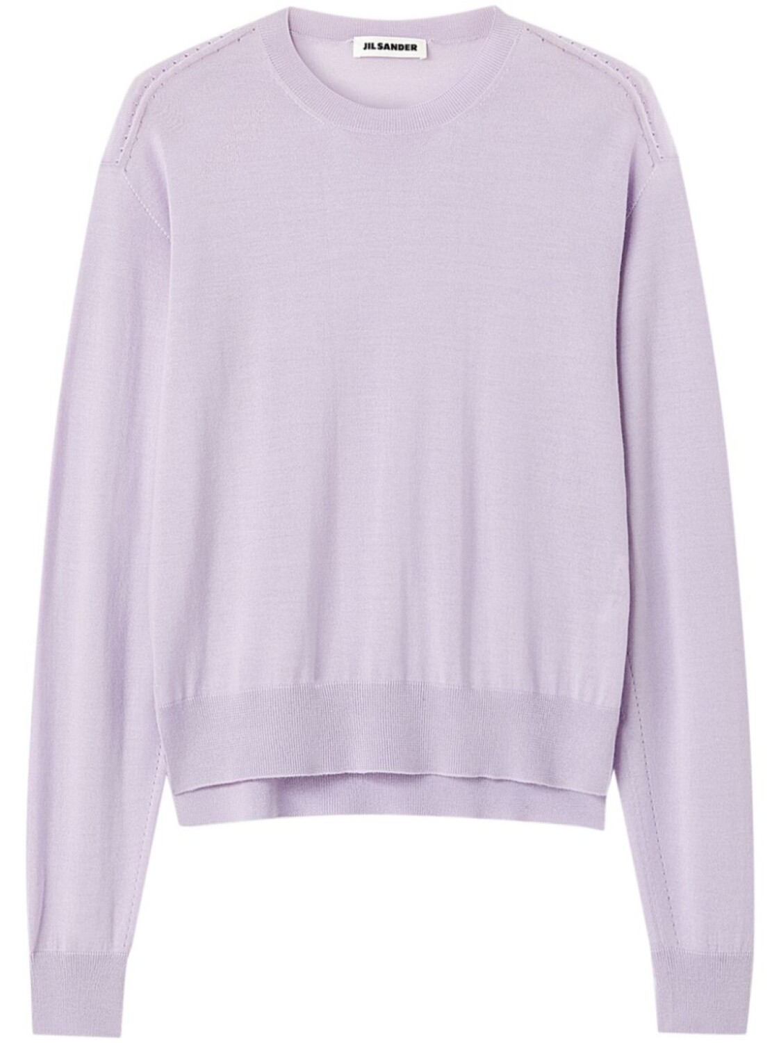 

Jil Sander джемпер тонкой вязки с круглым вырезом, фиолетовый