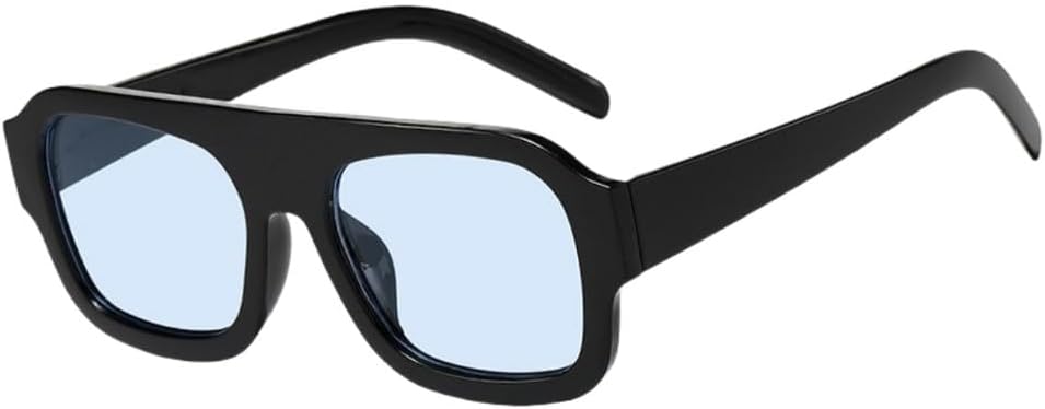 

Квадратные солнцезащитные очки, модные и персонализированные, для женщин, уличная фотография, солнцезащитные очки для активного отдыха, защита от УФ-излучения UV400 UJNHGQ, Black Blue