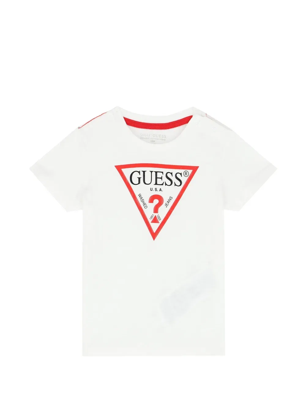 Футболка с логотипом Guess Kids, белый