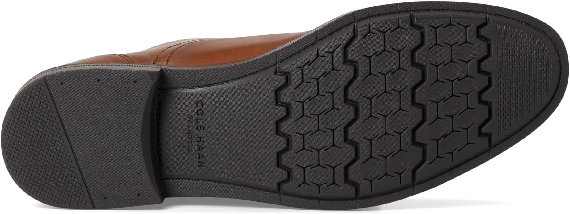 Оксфорды Cole Haan Newmark Grand Cap Toe Oxfords, цвет British Tan/Dark Brown — фото 3