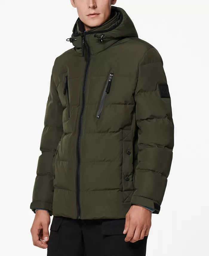 

Мужская утепленная пуховая куртка средней длины Montrose Marc New York, красный