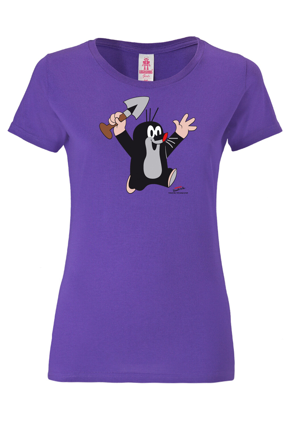 

Футболка Logoshirt Der kleine Maulwurf, фиолетовый