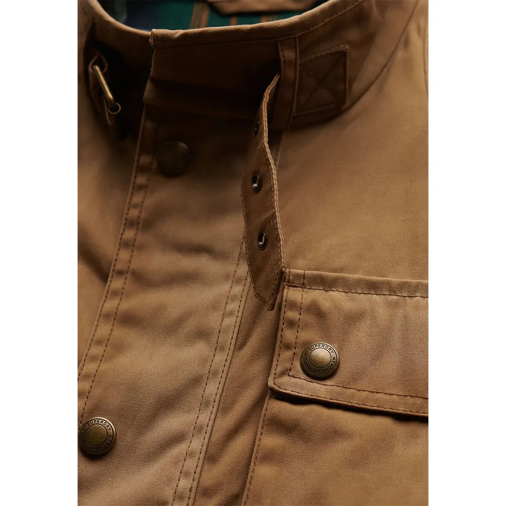 Куртка Superdry Merchant Racer Wax, коричневый — фото 2