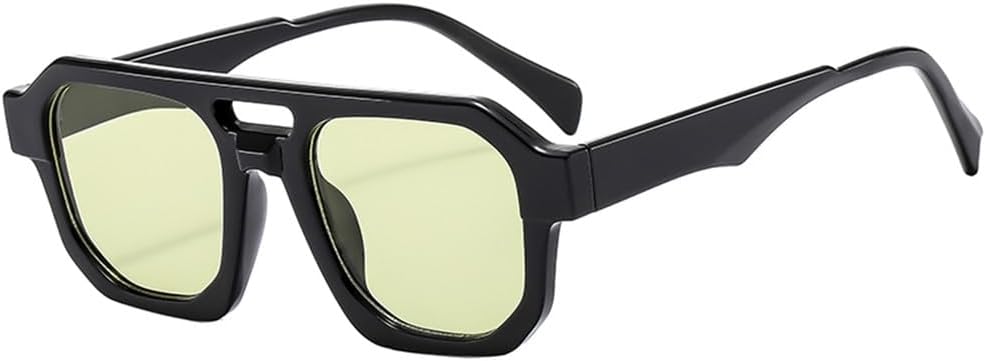 

Солнцезащитные очки с двойной перемычкой, женские и мужские, с линзами UV400, легкой оправой и градиентным покрытием, идеально подходят для занятий спортом на открытом воздухе, бега и езды на велосипеде UYPTK, Black Green