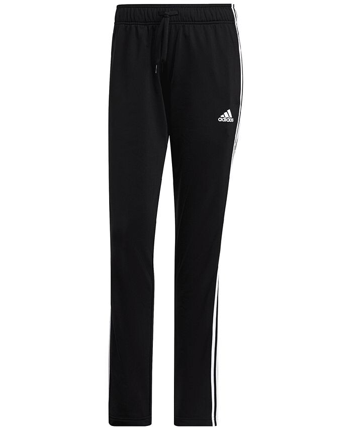 

Женские зауженные спортивные брюки с тремя полосками для разминки Essentials adidas, черный