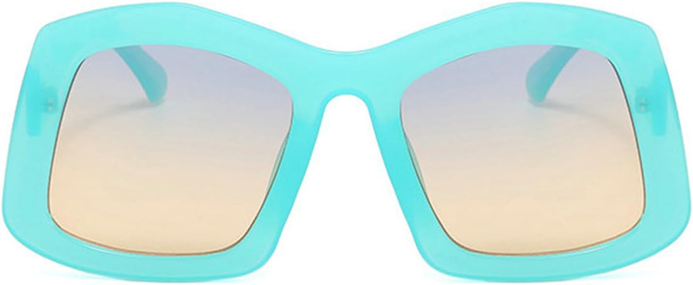 

Солнцезащитные очки Helena Retro Big Square Gradient в стиле панк для женщин, модные, роскошные, дизайнерские, уникальные, большого размера, женские солнцезащитные очки S65, Green