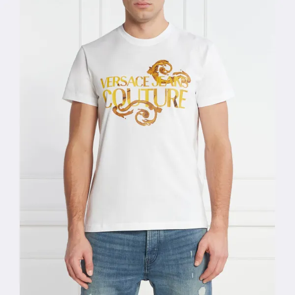 

Облегающая футболка Versace, белый