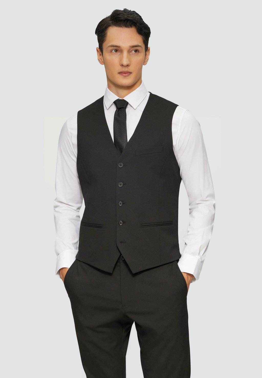 

Жилет для костюма SLIM FIT s.Oliver BLACK LABEL, черный
