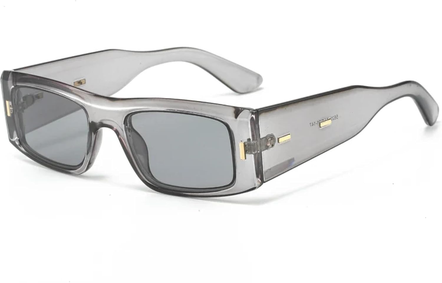 

Панк-очки с широкими дужками, зеленые солнцезащитные очки, винтажные цветные солнцезащитные очки для женщин, защита от УФ-излучения UV400, модные очки для мужчин SZVVBKK, Clear Grey