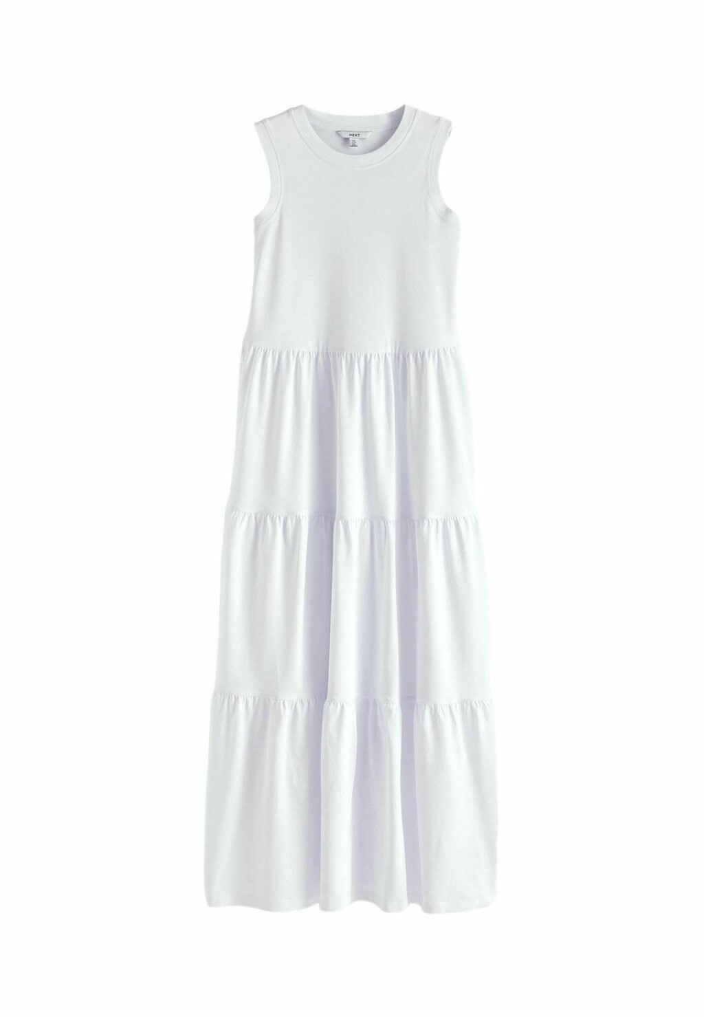 

Длинное платье SLEEVELESS CREW NECK TIERED STANDARD Next, белый