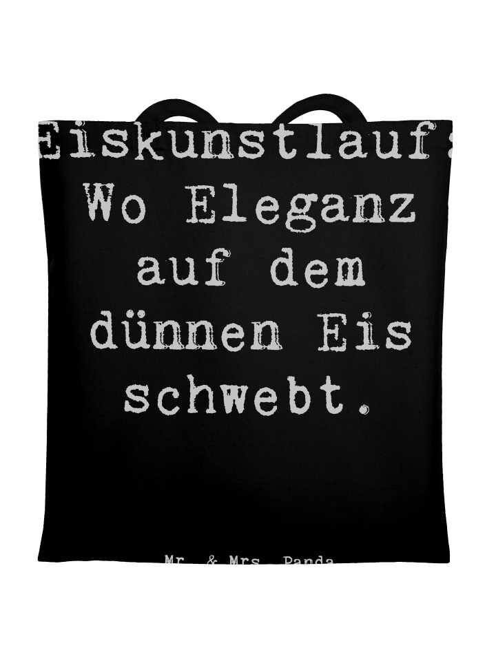 

Сумка для переноски Mr & Mrs Panda Eiskunstlauf Wo Eleganz auf dem dü, черный
