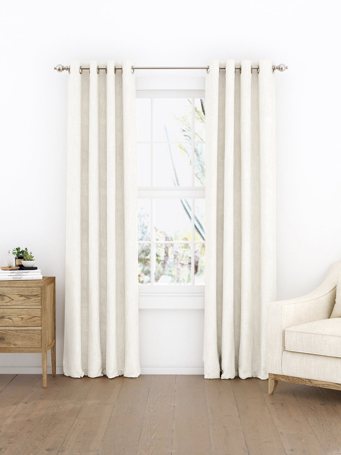 

Шторы с люверсами Comfort Canopy 2 шт, бежевый