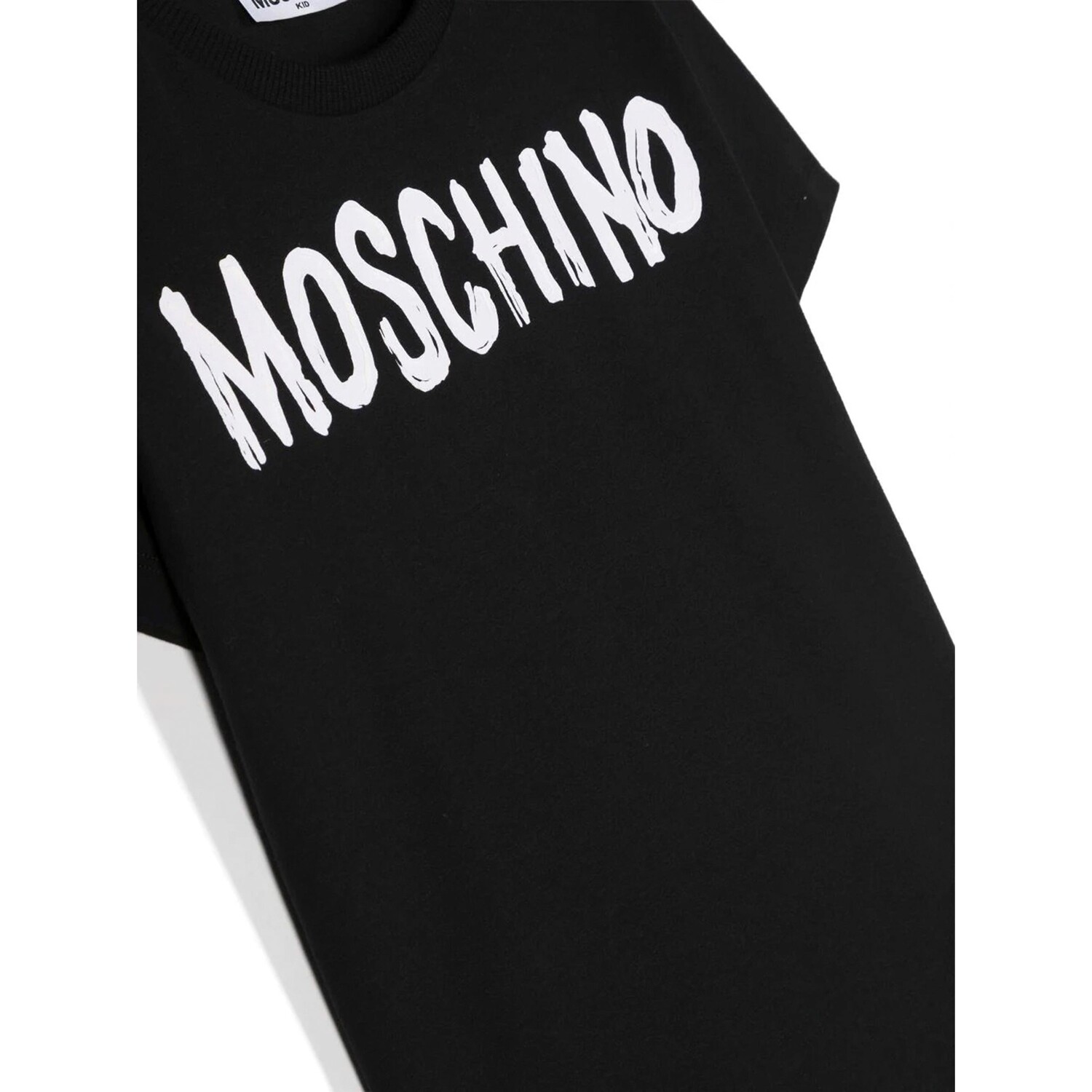 

Черная футболка с логотипом Moschino, черный