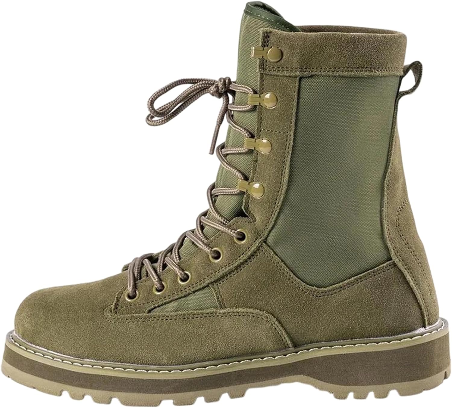 

Мужские легкие тактические ботинки Alloaone из телячьей замши, дышащие, с заостренным носком, для боевых операций и альпинизма, оливковый