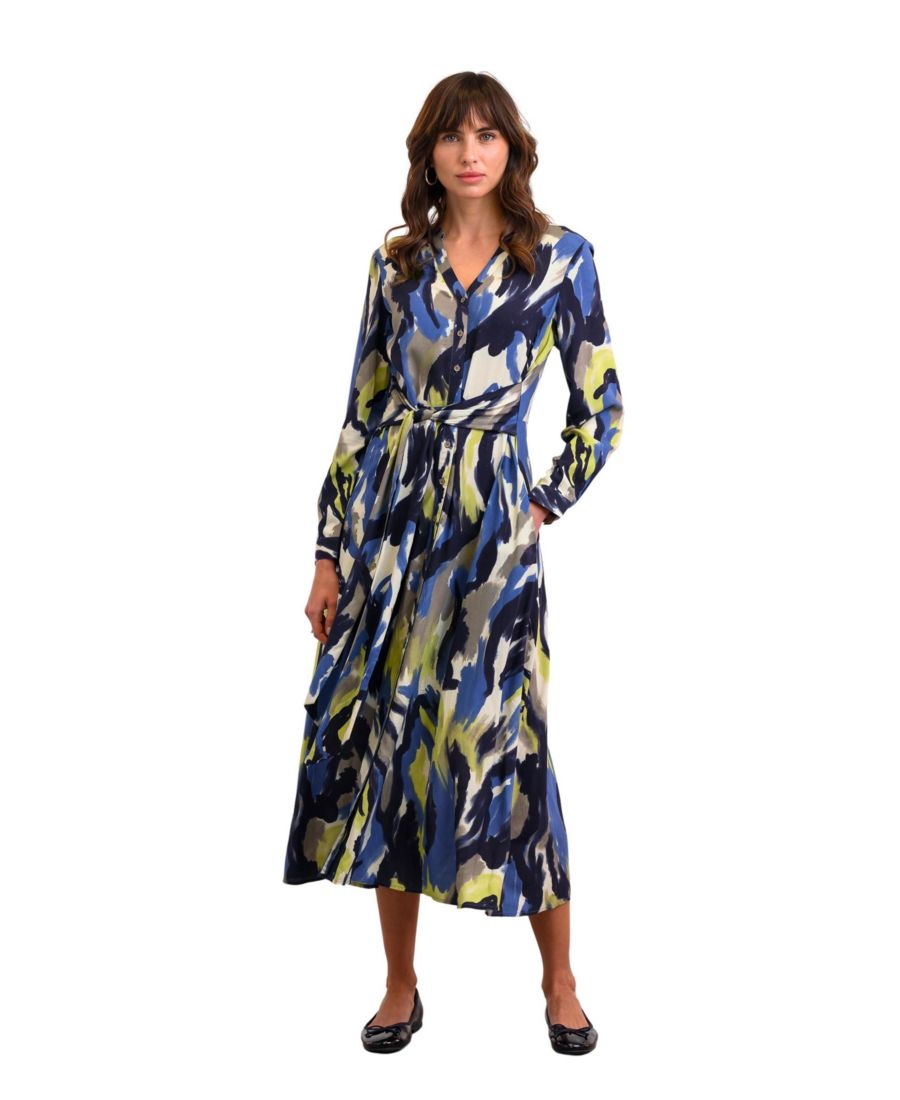 

Женское миди-платье с завязками спереди Celtic & Co, Abstract brushstroke