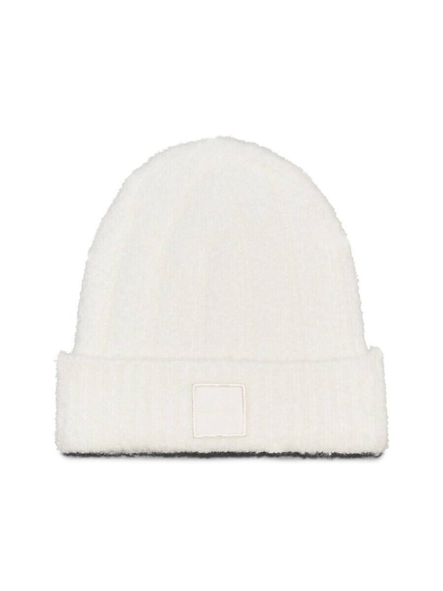 

Шапка Calvin Klein Beanie, цвет white/wool white