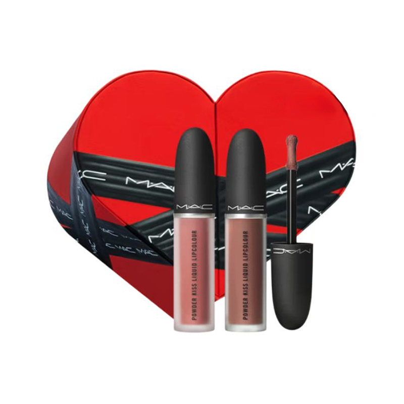 

Жидкий шелковый сатиновый матовый блеск для губ, набор одежды матовый легко растушевывается натуральный 5мл+5мл MAC