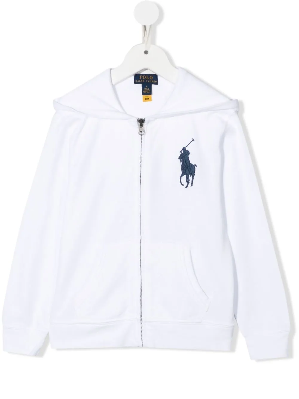 

Худи Big Pony на молнии POLO RALPH LAUREN KIDS, белый