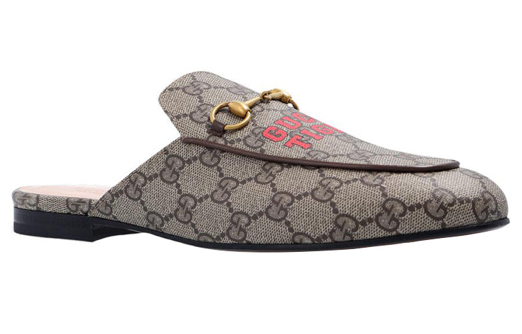 Тапочки (WMNS) GUCCI Princetown Slipper 'Gucci Tiger - Beige Ebony' 687841-UTG10-9760 — фото 3