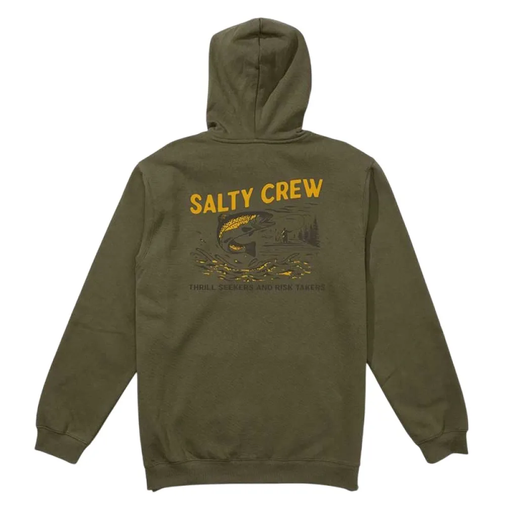 

Худи Salty Crew Nature vibes fleece, зеленый