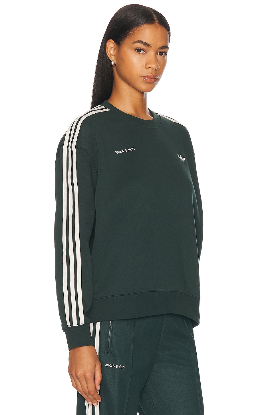 Спортивный свитшот Sporty & Rich Adidas Originals, Green — фото 2