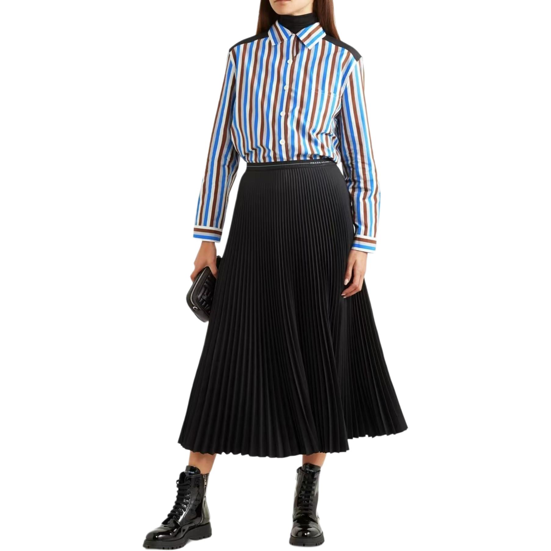 Женская разноцветная рубашка PRADA, мультиколор — фото 3