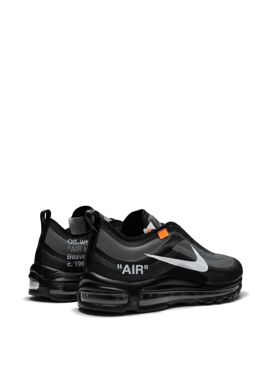 Кроссовки Nike x Virgil Abloh The 10: Air Max 97 OG Nike X Off-White, черный — фото 3
