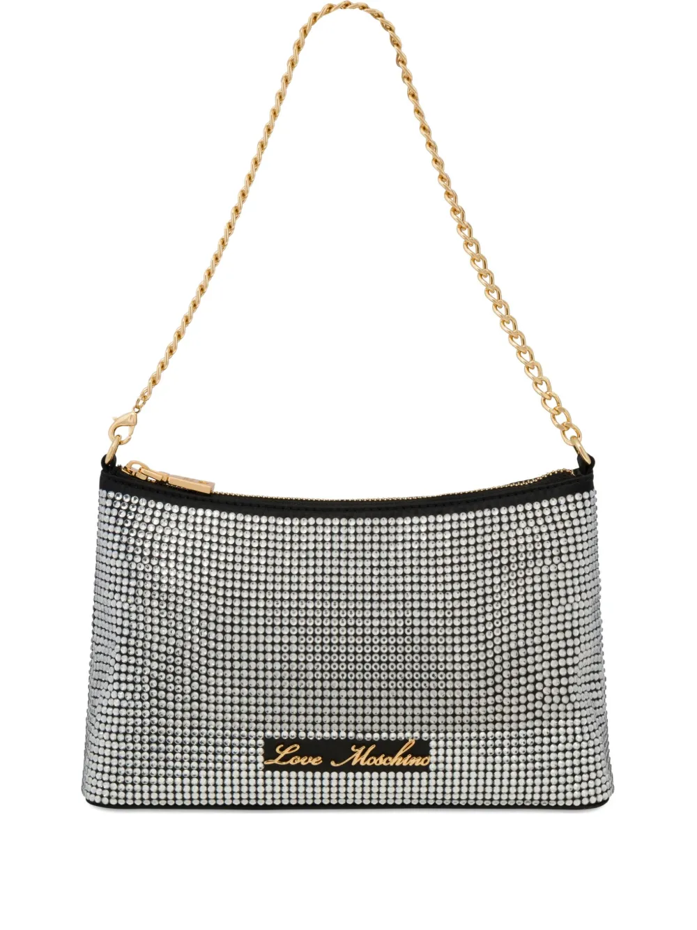 

Сумка на плечо с кристаллами Love Moschino, черный