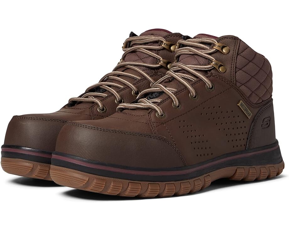 

Ботинки SKECHERS Work Mccoll Comp Toe, коричневый