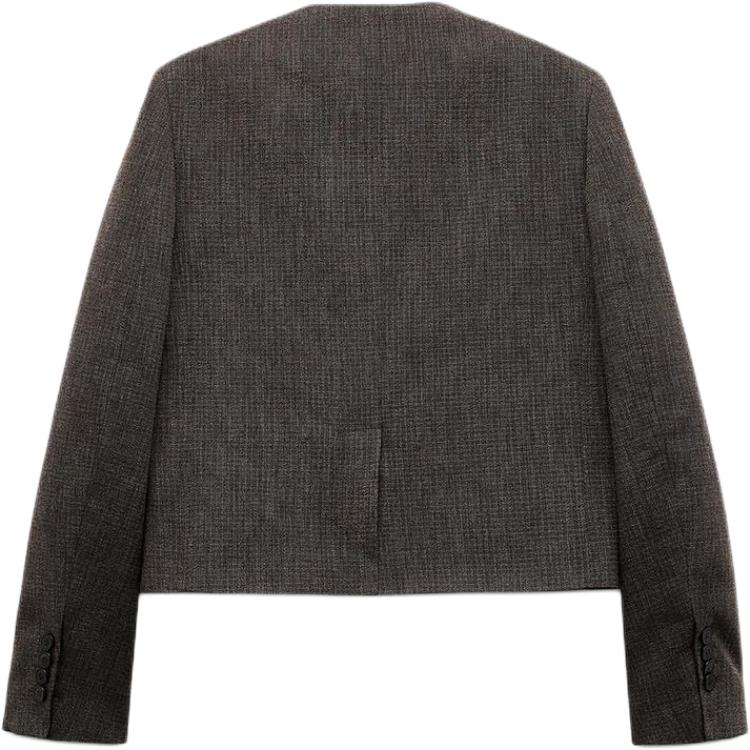 ZW Series Деловой Костюм Женский Зебровый Принт Коричневый ZARA — фото 3