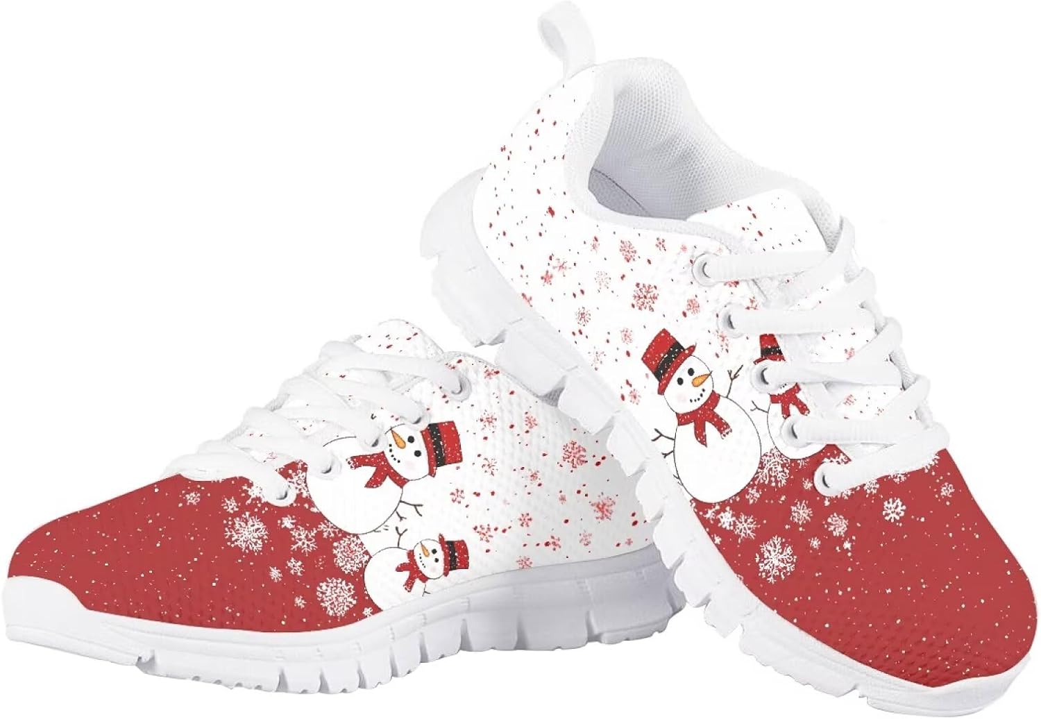 

Детские кроссовки для бега и прогулок, мультяшные, для мальчиков и девочек, теннисные кроссовки, спортивные, легкие, дышащие, из сетчатого материала, для малышей размер 11-13 / для больших детей размер 1-5 Quxjehoe, Christmas Snowman